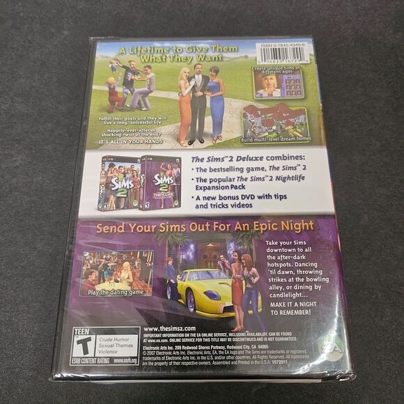 Sims 2: Deluxe New Sealed PC Game PC: Windows 2007 - Picture 3 of 3